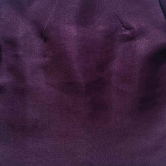 Nellie Partow Silk Tafetta Boxy Top Mulberry Purple Sz Small High End Minimalism - Picture 2 of 9